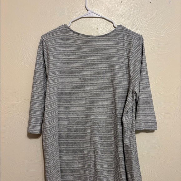 J. Jill Gray Striped Blouse - Picture 8 of 8